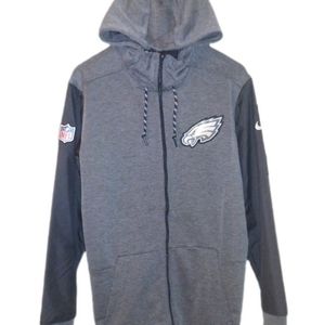 NFL Philadelphia Eagles Nike dri-fit Full zip hoodie. Size L